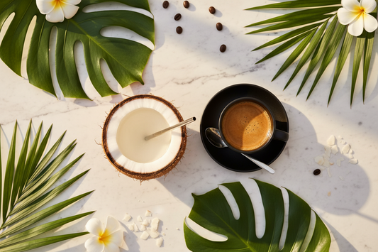 Café + agua de coco: la rutina de mañana que cada vez sigue más gente