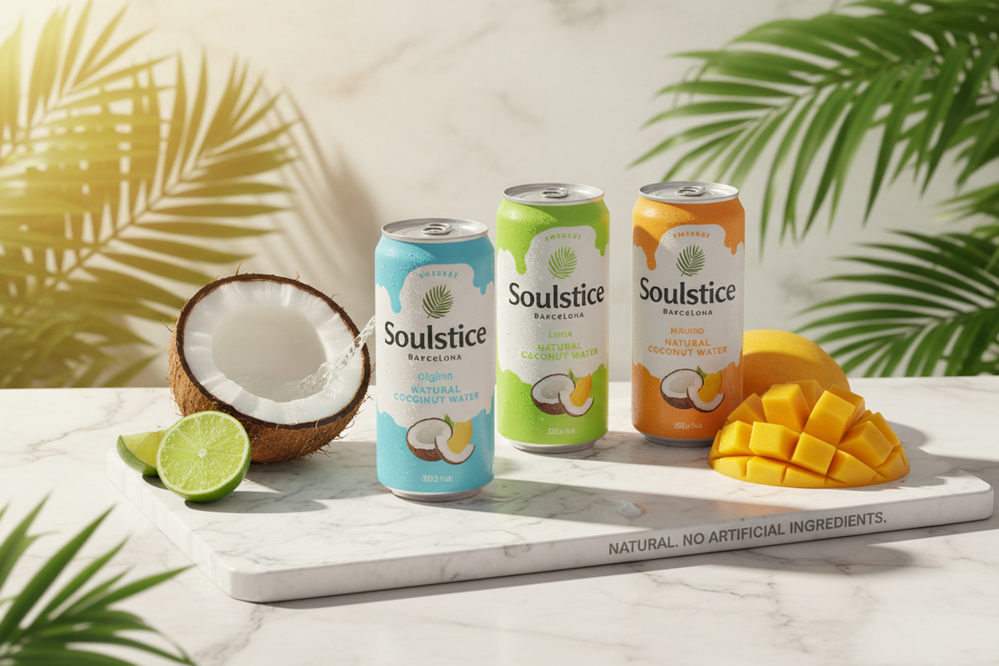 Soulstice: la marca de agua de coco nacida en Barcelona que apuesta por una hidratación natural